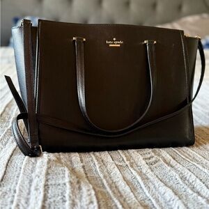 Kate Spade Black Leather Tote